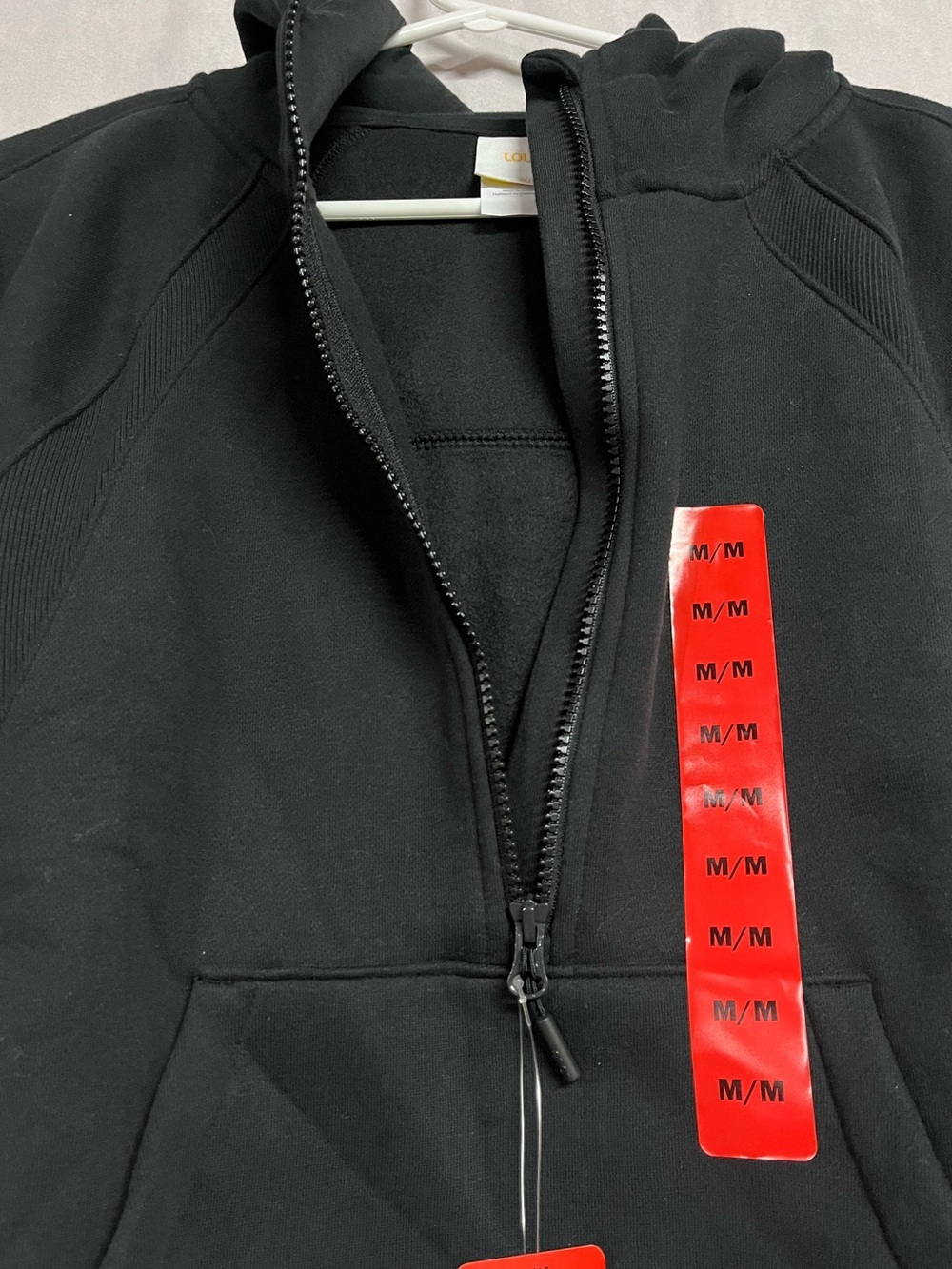 NWT Lole Women's Black Half-Zip Pullover Hoodie Sweater - Picture 3 of 5